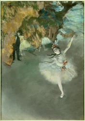 Ballett oder Der Stern oder Tänzerin auf der Bühne