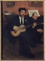 Der spanische Tenor Lorenzo Pagans und der Vater