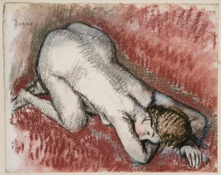 Kniender weiblicher Akt, ca. 1889-95