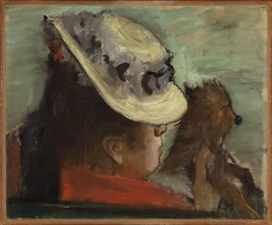 Dame mit Hund, ca. 1877