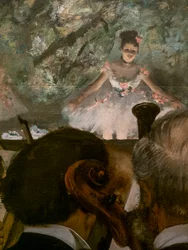 Les Musiciens (Detail). 1872-1873, wieder aufgenommen um 1874-1876. Öl auf Leinwand.