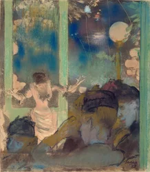 Mademoiselle Bécat im Café des Ambassadeurs