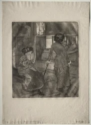 Mary Cassatt im Louvre: Die etruskische Galerie, 1879-1880