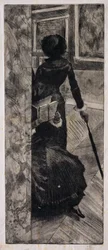 Mary Cassatt im Louvre, Die Gemäldegalerie, 1879-80
