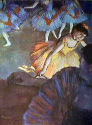 Ein Ballett aus einer Opernloge gesehen von Edgar Degas