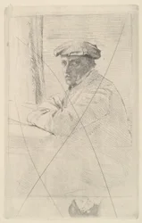 Porträt des Graveurs Joseph Tourny, 1857