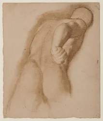Studie nach Agasias von Ephesus, "Gladiator Borghese", ca. 1855