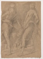 Studie nach Andrea Mantegna, "Parnassus"