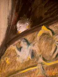 Studie einer Loge im Theater (Detail). 1880