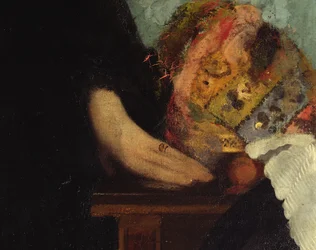 Die Familie Bellelli, Detail der Hände, 1858-67 (Detail)