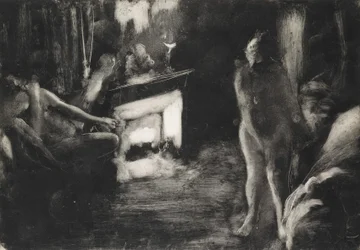 Am Kamin, ca. 1876-77