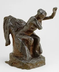 Sitzende Frau in einem Sessel, modelliert ca. 1903, gegossen 1919-21