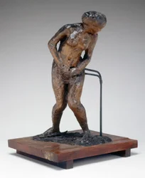 Frau überrascht, späte 1880er-frühe 1890er Jahre