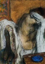 Frau bei der Toilette; Femme a sa Toilette, ca. 1905-07