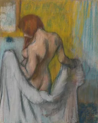 Frau mit Handtuch, 1894 oder 1898