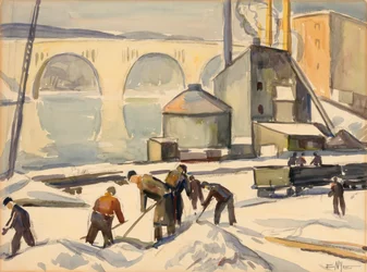 C.W.A. Arbeiter an der Key Bridge
