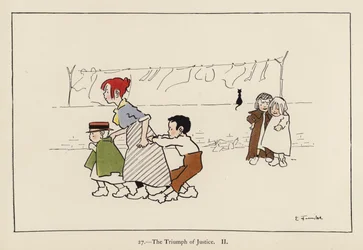 Der Triumph der Gerechtigkeit II (Farblithografie)