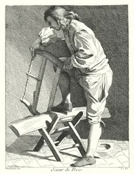Holzsäger (Gravur)