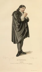Kostüm für die Rolle des Tartuffe (Gravur)