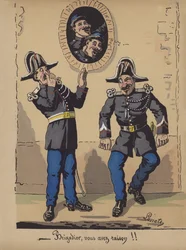 Brigadier, Sie haben recht!! (Farblitho)