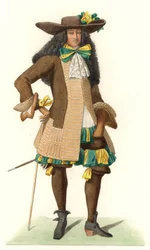 Französischer Gentleman in Zeremonienkleidung