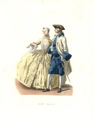 Offizier und Dame von Qualität, Frankreich