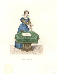Junge Frau aus Venedig