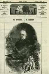 Porträt von Adolphe Thiers (1797-1877), französischer Politiker. Titelbild in „L