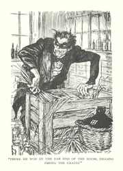 Illustration für R. L. Stevensons Der seltsame Fall des Dr. Jekyll und Mr. Hyde (Lithografie)