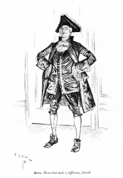 Illustration für Sheridans Die Rivalen (Gravur)