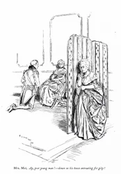 Illustration für Sheridans Die Rivalen (Gravur)