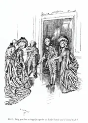 Illustration für Sheridans Die Schule des Skandals (Stich)