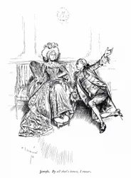 Illustration für Sheridans The School for Scandal (Gravur)