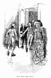 Illustration für Sheridans The School for Scandal