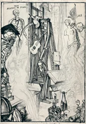 Der Karikaturist - Stufe IV, um 1920
