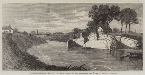 Die Überschwemmungen in den Fens, die gesprengte Schleuse am Marschland-Drain