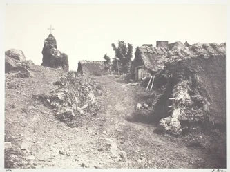 Chaumieres en Auvergne, mit einem Kalvarienberg, 1852, gedruckt 1978