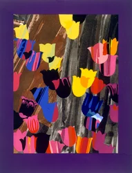 Grafischer Tapetendruck, Design aus 