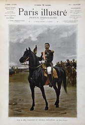 Reiterporträt von General Georges Boulanger (1837-1891), Politiker nach Edouard Debat Ponsan (Debat-Ponsan)