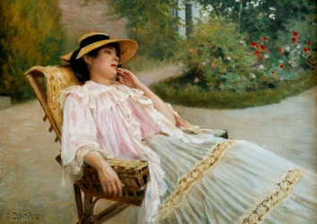 Das Nickerchen von Madame Edouard Debat Ponson auf der Terrasse