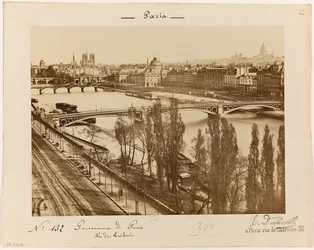 Blick auf die Tuilerien, ca. 1895-1900 (Foto)
