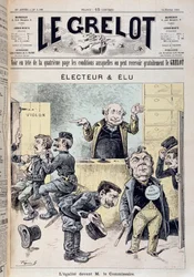 Karikatur über parlamentarische Immunität - in „Le Grelot“ vom 14.02.1892