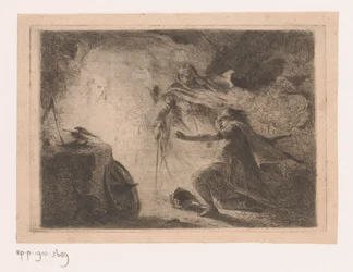 Saul bei der Hexe von Endor