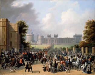 Ankunft von König Louis-Philippe im Windsor Castle