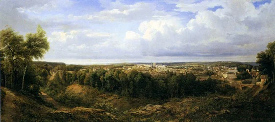 Ansicht der Stadt Leon, Spanien, 1857