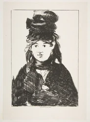 Berthe Morisot in Schwarz, 1872-74.
