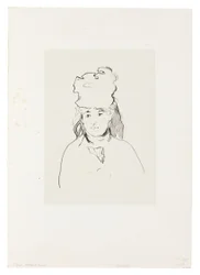 Berthe Morisot im Profil