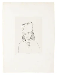Berthe Morisot im Profil