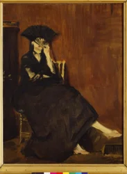 Berthe Morisot mit Fächer