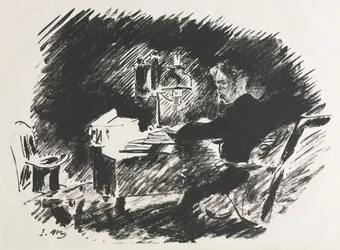 Illustration zu Der Rabe von Edgar Allan Poe